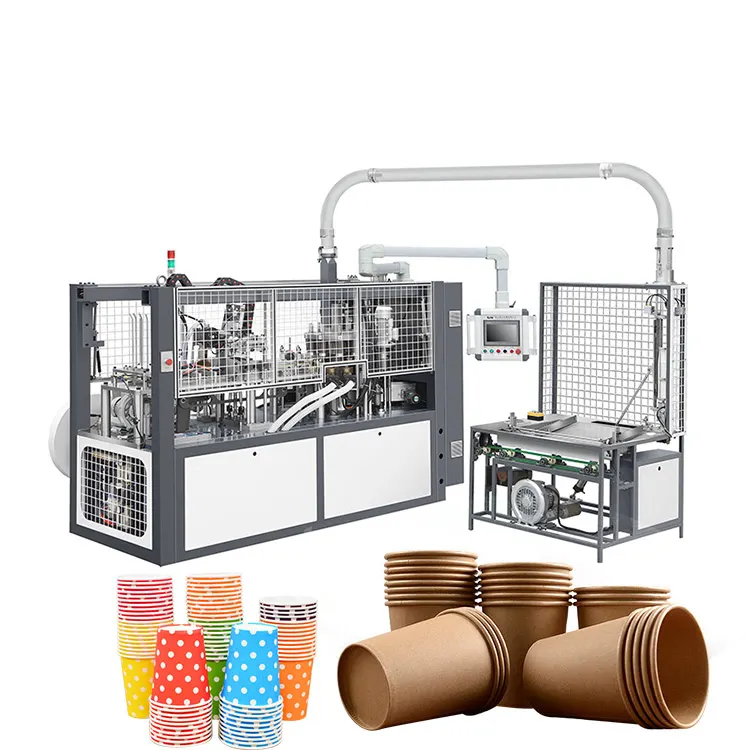 Machine d'impression et de formage de porte-gobelets en papier Machine de fabrication de gobelets en papier au Népal Prix de la machine à gobelets en papier