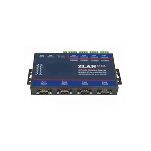 4 puertos RS232 RS485 RS422 a Ethernet TCP IP Converter Modbus RTU TCP Gateway Servidor de dispositivo serie ZLAN5443A