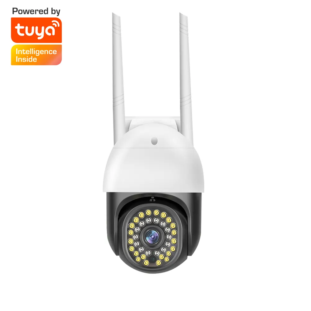 Qualidade superior Lâmpada Câmera de Segurança CCTV IP Bala Câmera Wifi 2MP Tuya Full Color Night Vision Vigilância Câmera de Rede