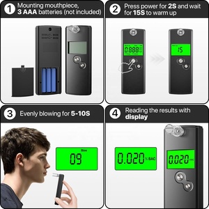 Mới Ra mắt thị trường Châu Âu độ chính xác cao LED hiển thị xách tay rượu Tester szeek ek971 32 bài kiểm tra cho cá nhân sử dụng lái xe - Product Image 5