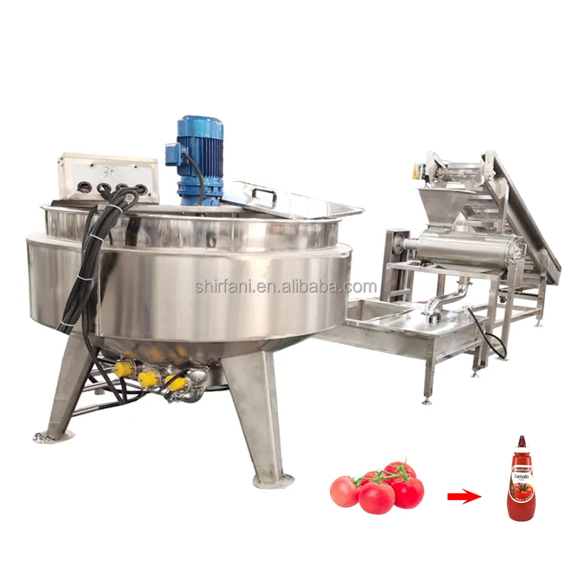 Mini profesyonel domates salçası işleme tesisi domates püresi yapma makinesi fiyat