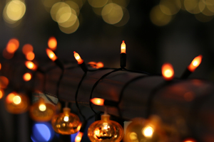 Kanlong Light String Orange <strong>LED</strong> Light Set 2 50L/10cm/<strong>30cm</strong> Outdoor with 8 Function 3AA Control