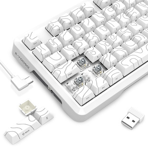 Guarnizione Hot-Swap struttura 8K modello topografico con stampa laterale tasti a scatto rapido interruttore magnetico tastiera da gioco meccanica - Product Image 5