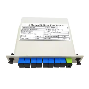 Divisor de fibra óptica 1x32 con salida dual para redes Telecom 4G PON WiFi Conector SC APC utilizado en FTTH - Product Image 5
