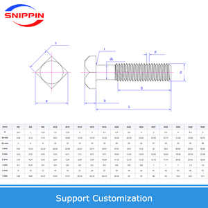Gb35 M4 M5 M6 M8 M10 M12 vuông đầu <span class=keywords><strong>Bolt</strong></span> 304 A2-70 thép không gỉ đầy đủ chủ đề vuông đầu <span class=keywords><strong>Bolt</strong></span> - Product Image 6