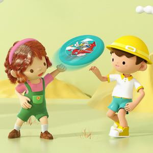カラフルな子供用ミニフリスビー夏用折りたたみ式フライングディスクカスタムパターン - Product Image 4