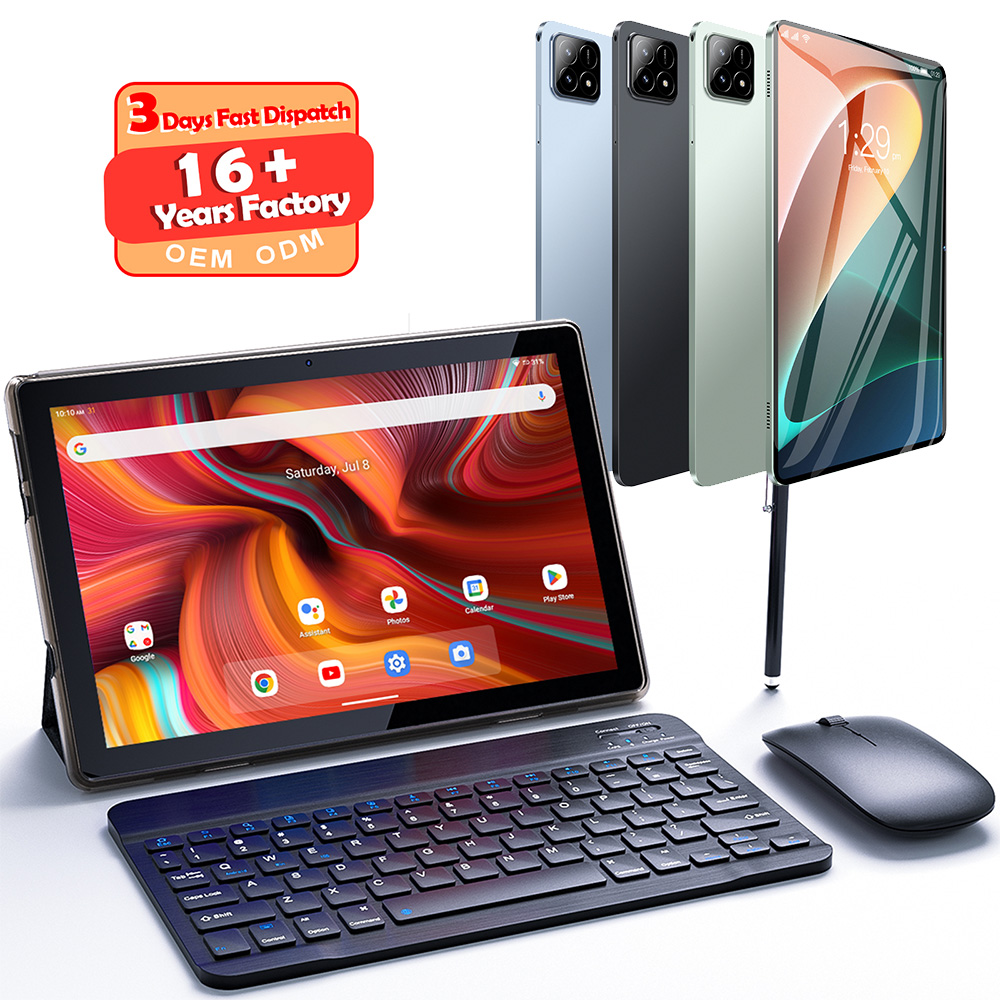 tablet pc black coor with keyboard mouse pen accessories