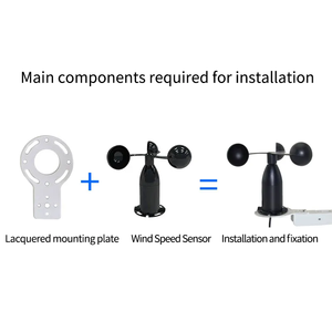 Precio bajo Sensor de velocidad del viento Bajo voltaje 4 ~ 20mA 485 232 Alarma Monitoreo del viento Estación meteorológica Sensor de velocidad del viento - Product Image 4