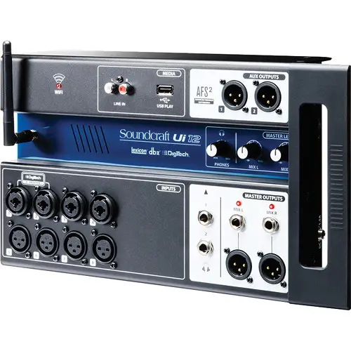 Soundcraft-mezclador Digital controlado por control remoto, ORIGINAL, Ui12, 12 entradas