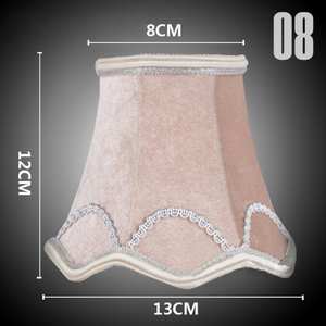 灯罩花边桌复古布轻亚麻闪烁欧洲法国大流苏地板灯罩 - Product Image 6