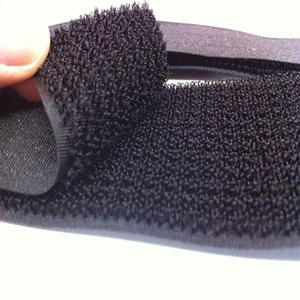 Black Nylon Eco-Friendly Elastic <strong>Hook</strong> and <strong>Loop</strong> Strap Heat Resistance Adhesive Tape with <strong>Hook</strong> and <strong>Loop</strong> <strong>on</strong> the <strong>Same</strong> <strong>Side</strong> - Product Image 2