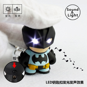 Avenger yarasa adam LED ışık anahtarlık flaş ışığı anahtarlık yaratıcı ışıldayan anahtarlık ile ışık - Product Image 4