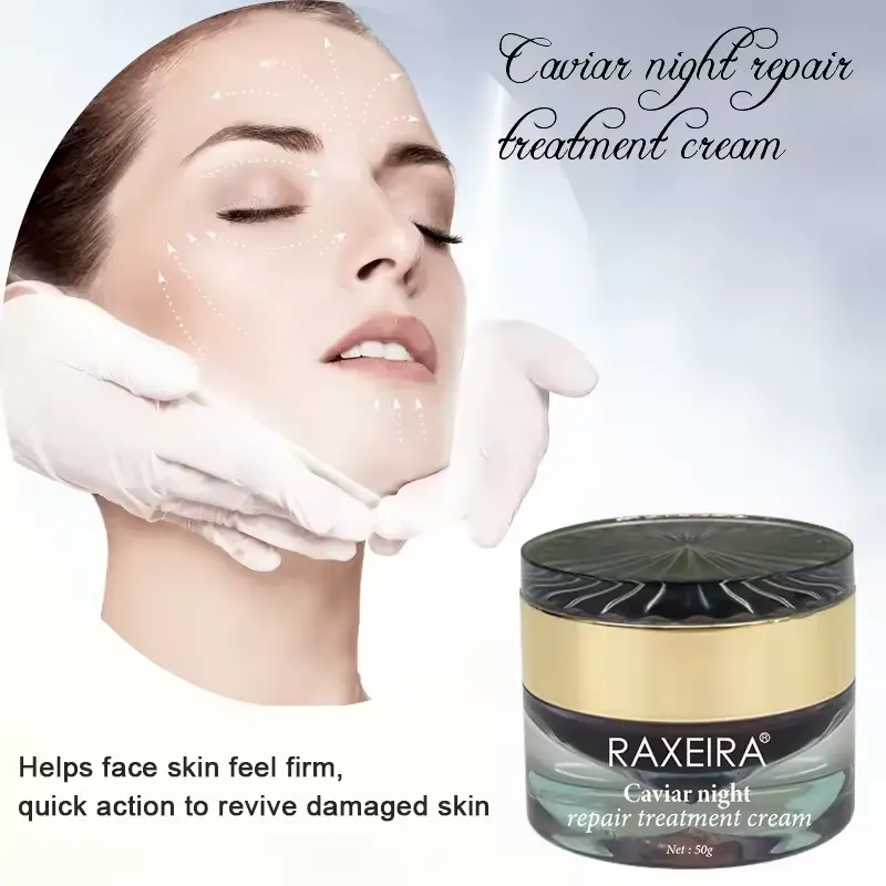 Mejor Venta de crema de caviar Reparación de colágeno tratamiento de la piel crema antienvejecimiento y arrugas al por mayor crema facial de esencia de caviar