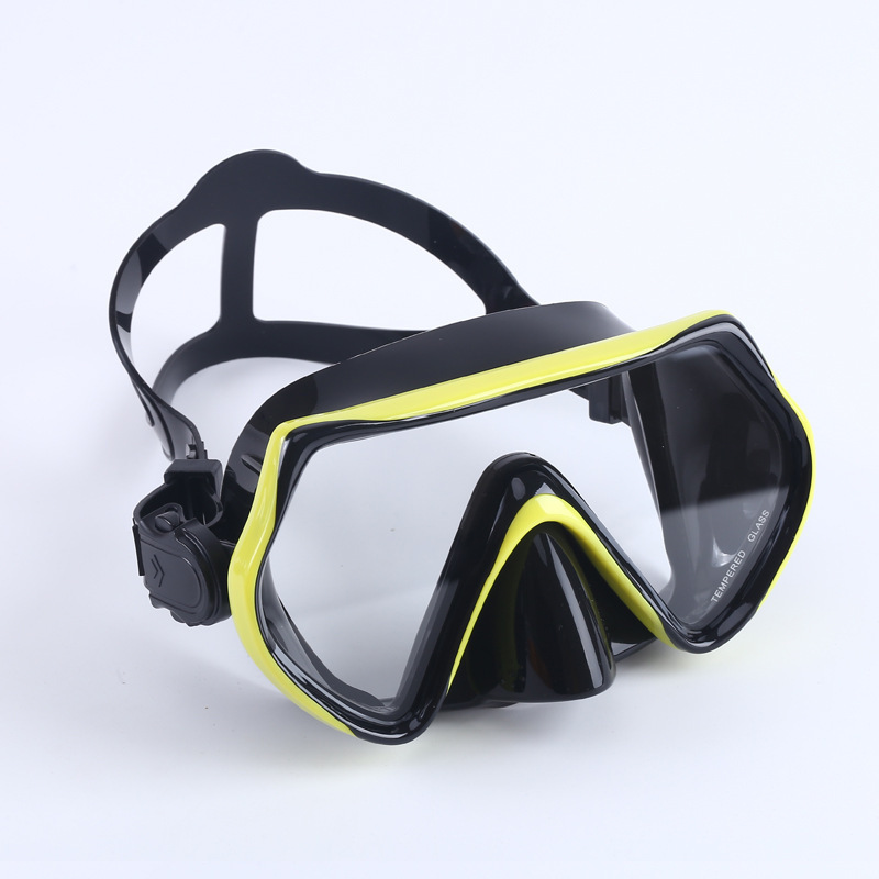 Masque de plongée : noir et jaune