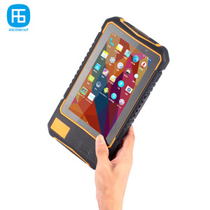 Dual Band LF/<strong>HF</strong>/UHF RFID <strong>Reader</strong> Android Tablet NFC Card <strong>Reader</strong>/Writer with 7 Inches Touch Screen Wireless Microchip Scanner