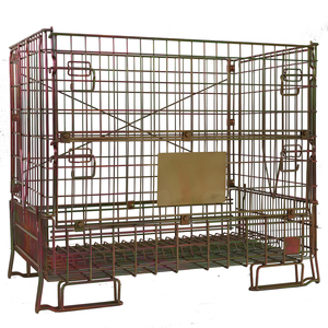 Contenedor de malla de acero de alambre de preforma para mascotas personalizado de alta resistencia Contenedor de jaula de alambre de malla metálica de almacenamiento apilable - Product Image 2
