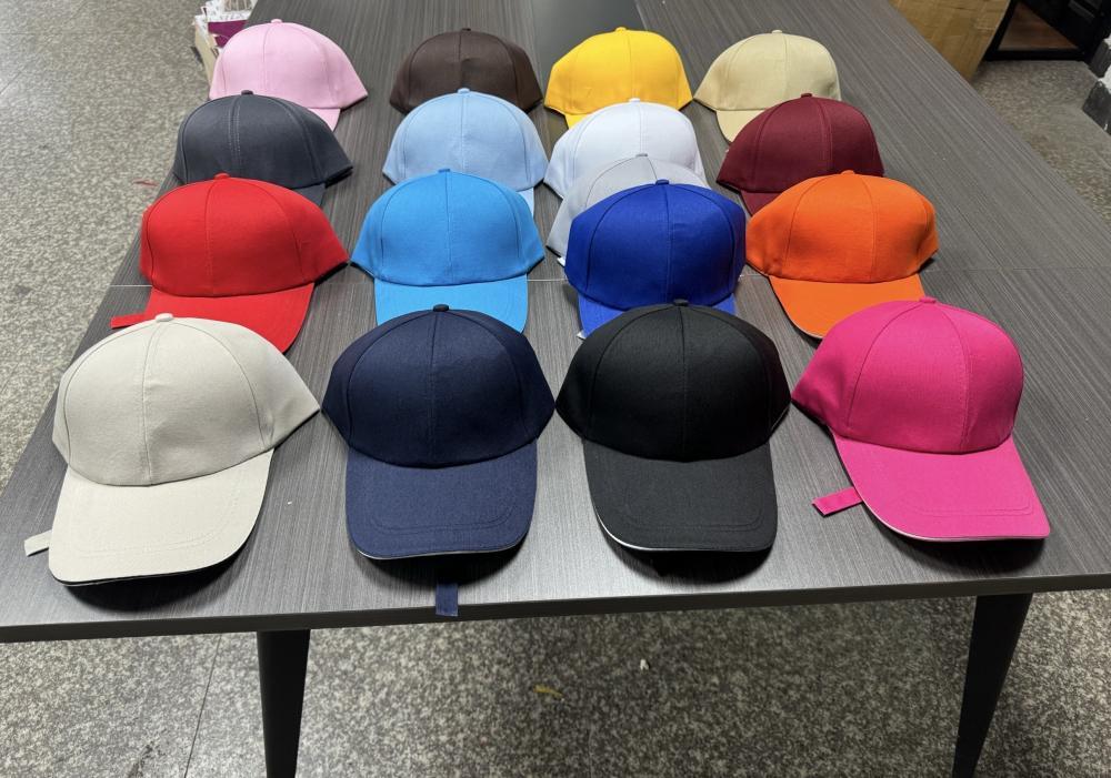 Casquette de baseball 6 panneaux en coton polyester