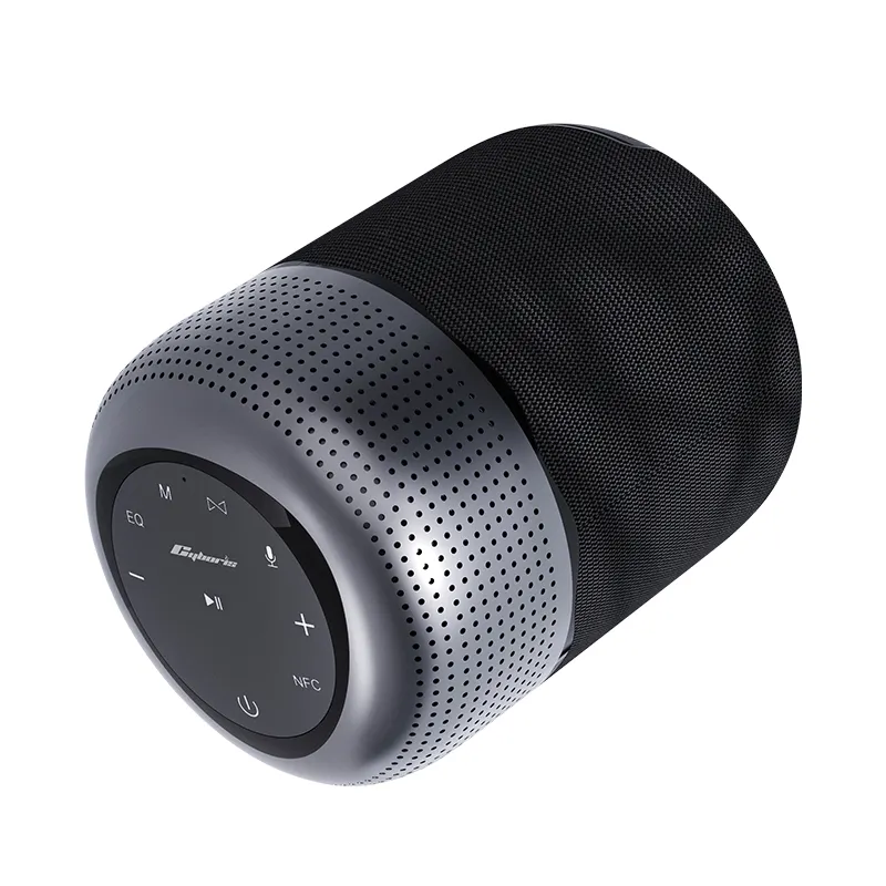 Portable Wireless Speaker 100W Metal Housing Round Speaker Support TWS Surround Stereo Sound Playing for Party Outdoor Camping