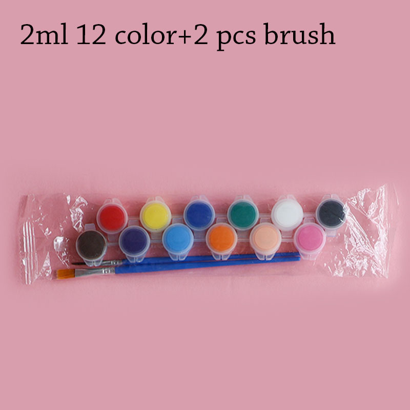 2ml 12 color+2pcs brush