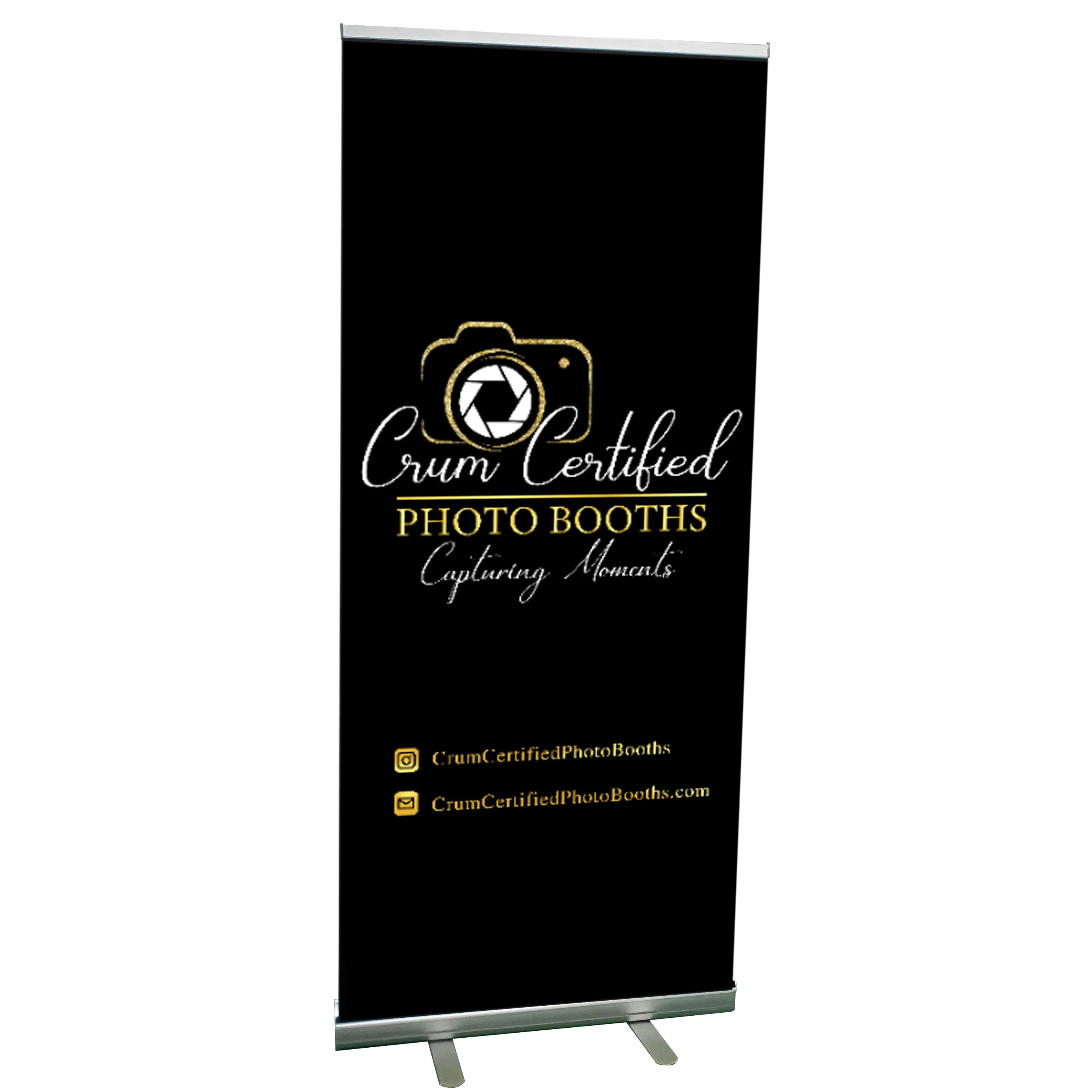 Roll Up Stand Banner pubblicitario Stand Roll Down Banner Roll up Banner retrattili in alluminio Standee per fiere