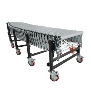 Automated Electric Powered Extensible Flexible <strong>Unloading</strong> Roller <strong>Conveyor</strong> for 50kg Bags <strong>Loading</strong> - Product Image 4