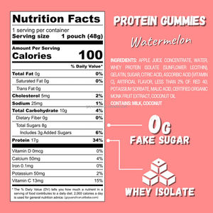 Gommose ad alto contenuto proteico dell'anguria con 17g di proteine del siero di latte che alimentano i muscoli - Product Image 6