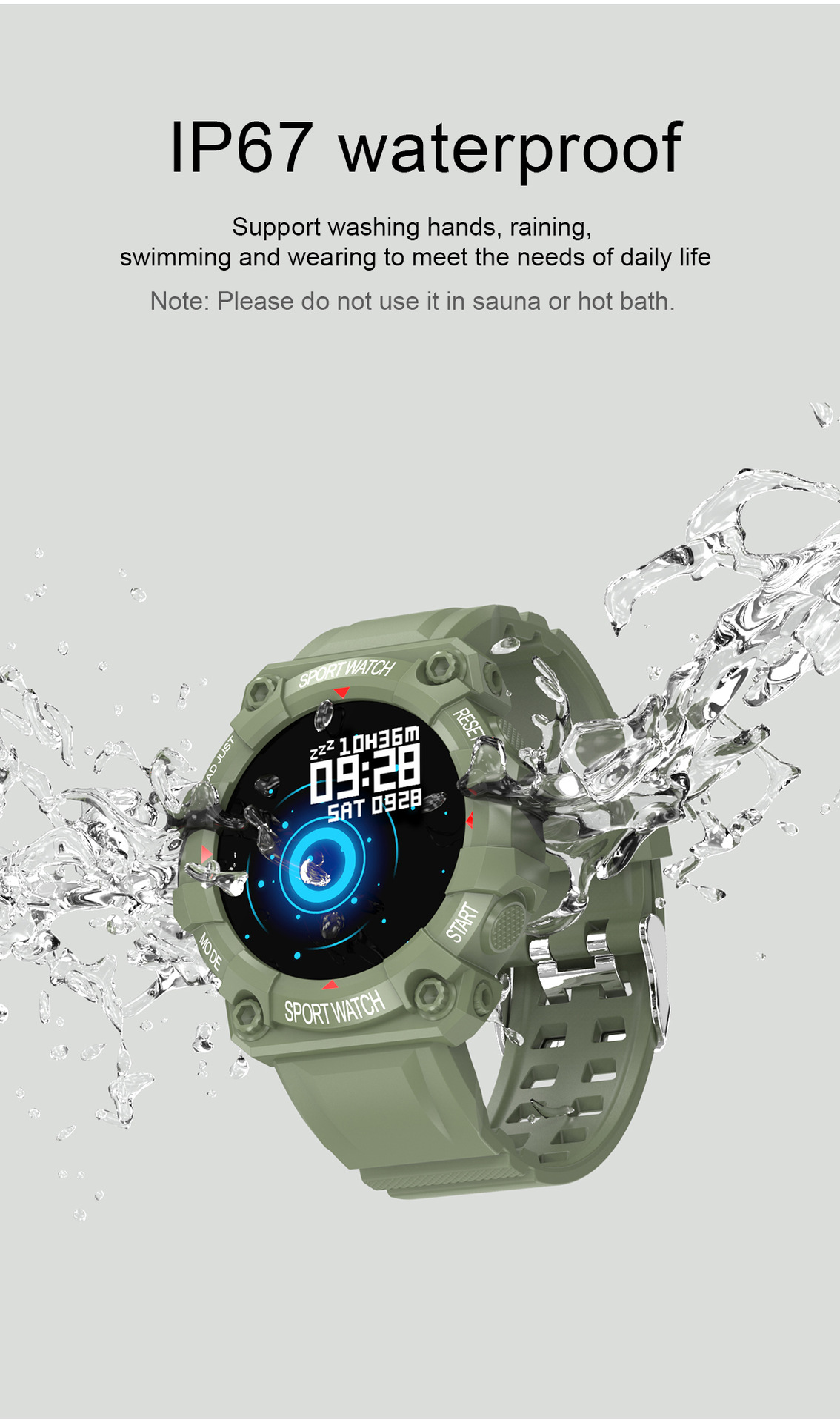 Incoming call FD68 smartwatch round color screen Heart Rate Blood Pressure IP68 Waterproof Reloje Inteligente FD68 Smart Watch