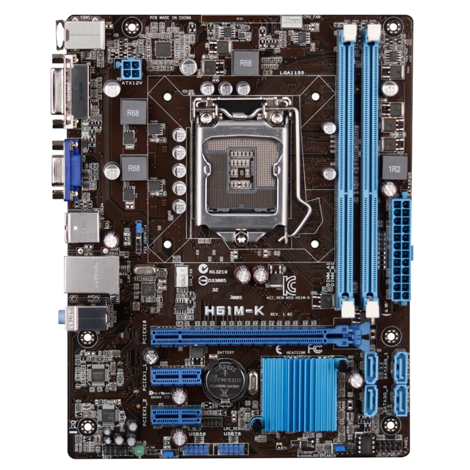 اللوحة الام الام الامريكية P8H61M P8H61-M H61M M K C F D E LX3 LX LE Plus V3 R2.0 LGA 1155 DDR3 PC H61 اللوحة الام