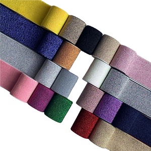 Wholesale High Quality Brushed Silver and Gold <strong>Elastic</strong> Band Colors Webbing for Underwear