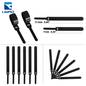 Personalizado Auto-adesivo para Velcro Abraçadeiras Gancho de Fixação Correias para Gerenciamento de Arame Resistente ao Calor e Reutilizável Cable Stra