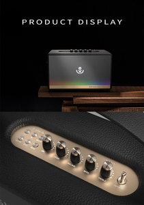 El altavoz de karaoke portátil Xdobo Mirage con función BT se puede conectar a una tarjeta USB TF y tiene puertos de entrada y salida de audio - Product Image 3