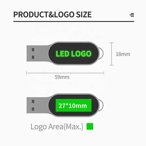 流行促销椭圆形照明笔u盘8 16 32 64 gb创意标志发光二极管USB 2.0 3.0照明u盘 - Product Image 5