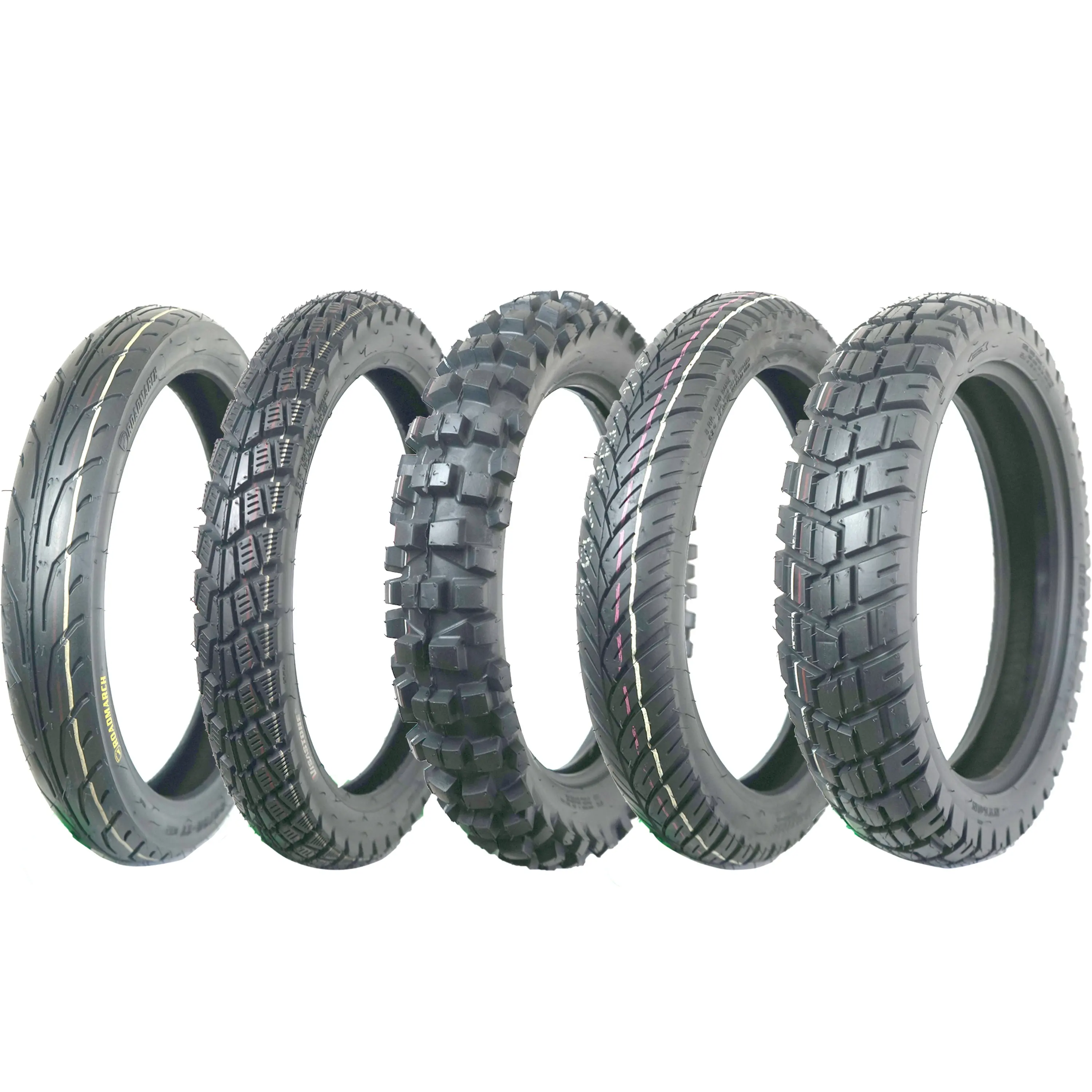 Fabricant professionnel de pneus de moto de qualité supérieure TT/TL, pneu de tricycle 300-17 300-18 110/90-16 400-8 500-12