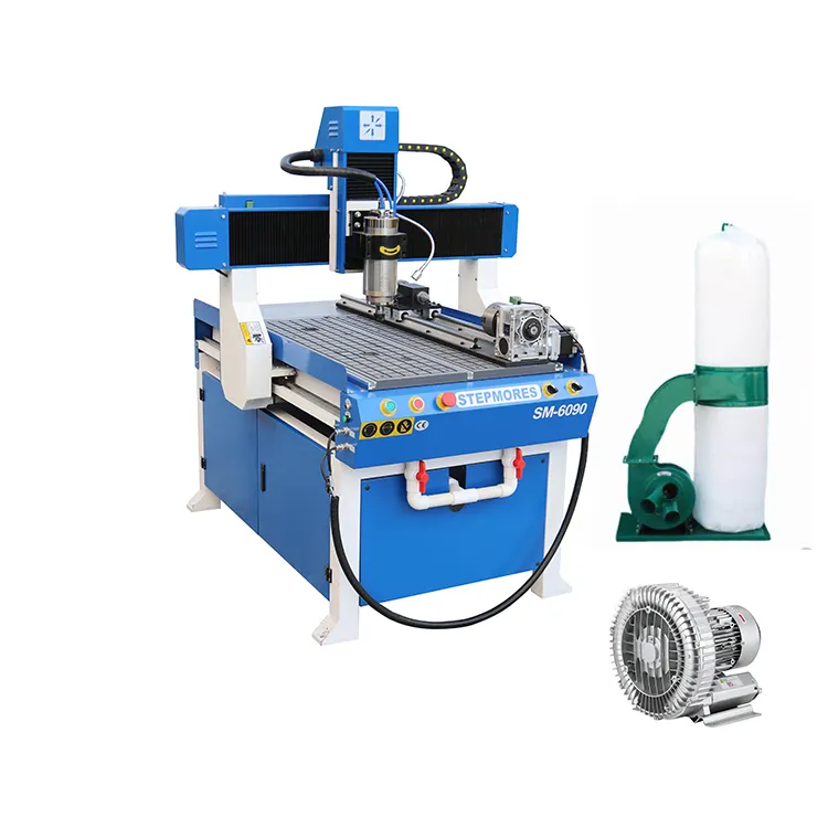 Mini-CNC-Maschine 6090 Vakuum tisch 3D-Reliefschnitzmaschine für die Holz industrie