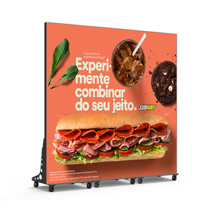 HUSHIDA New Design Bodenst änder Software Steuerung LED Poster Bildschirm Licht Digital Signage P2 Poster LED-Bildschirm - Product Image 1
