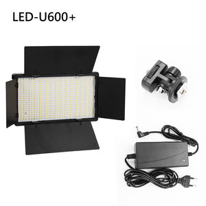 U600 + LED Video işığı paneli 3200K 5600K CRI 90 + stüdyo fotoğraf için 2 metre Tripod standı yüksek parlaklık ile LED Video çekim - Product Image 6