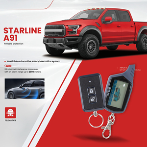 La pantalla LCD del buscapersonas inicia automáticamente el temporizador del sistema de seguridad de alarma de coche bidireccional - Product Image 2