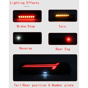 Universal <strong>LED</strong> Trailer Taillight <strong>Super</strong> Long 520mm ECE E-mark 6 Functions TAIL Stop Reverse Indicator Fog with <strong>Reflector</strong> - Product Image 3