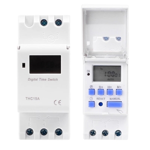 Elettronica Settimanale 7 Giorni Digitale Programmabile TEMPO di COMMUTAZIONE Relè di Controllo del Timer AC 220V 230V 12V 24V 48V 16A Montaggio Su Guida Din THC15A - Product Image 3
