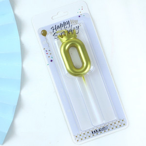 Huaming Phổ Biến Kim Loại Đầy Màu Sắc Đảng Bánh Trang Trí Số Nến Stick Handmade Paraffin Long Lanh Số Nến Sinh Nhật - Product Image 3