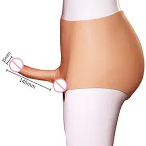 Zachte Volwassen Mannen Holle Kunstmatige Penis Ondergoed Vrouwen Man Masturbatie Draagbare Realistische Siliconen Dildo - Product Image 6