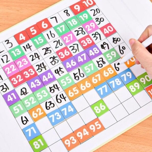 数字学習おもちゃ磁気100ナンバーボード子供就学前学習補助数学おもちゃ - Product Image 6
