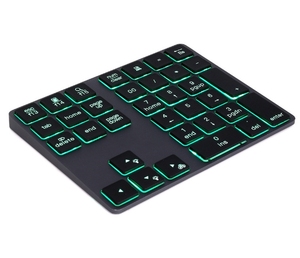 RGB Backlit <strong>Numeric</strong> Keypad Wireless BT for MacBook iPad 34 Keys Rechargeable Digital Number <strong>Keyboard</strong> for Accounting - Product Image 2