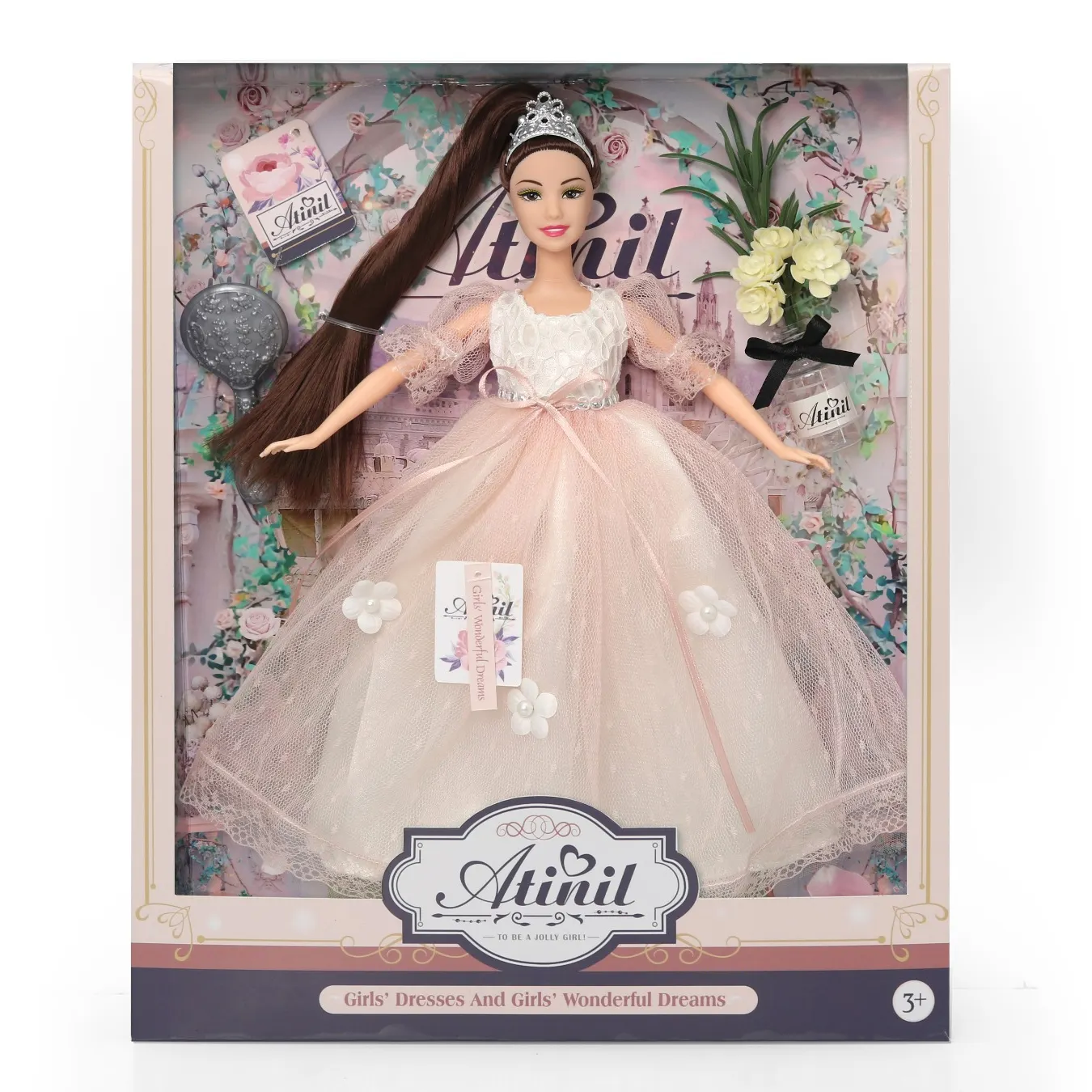 Custom Fashion 11 Inch Pretty Silicone Doll Toys High Quality Vinyl Toys Beautiful Dolls For girls