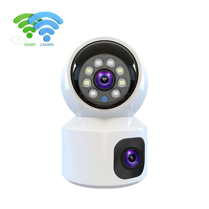 Per esterno con doppia lente IP supporto WiFi risoluzione 2MP sensore CMOS H.265 formato di compressione Video 128 capacità della scheda di memoria - Product Image 3