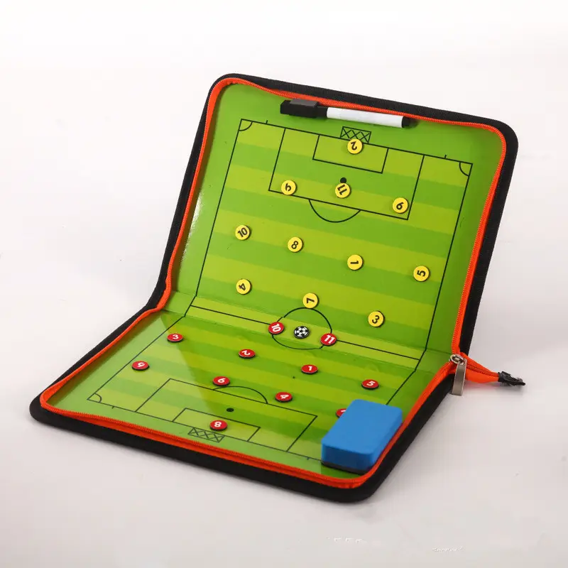 Placa tática magnética para futebol, ferramenta portátil para treino e futebol