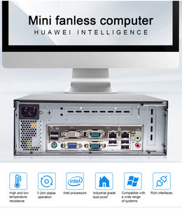 HVAEIPC S21 Mini PC Intel Core I3 I5 I7 con 2 * LAN 2 * COM 8 * USB para maquinaria Industrial sin ventilador Host de computadora de escritorio de gama alta - Product Image 3