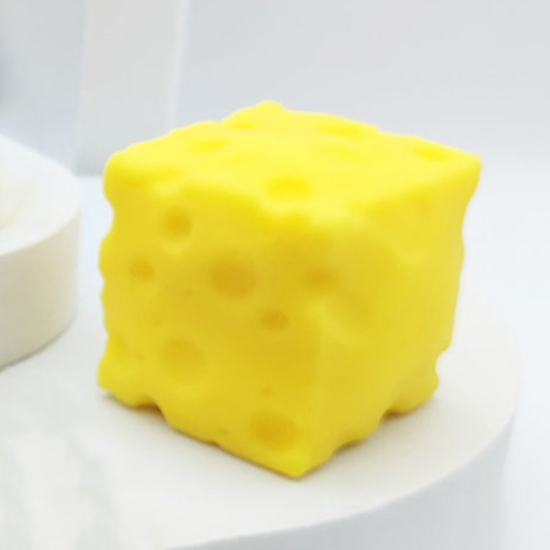 Squishy di Formaggio Quadrato da 7 cm