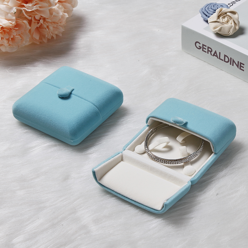 caja de brazalete azul