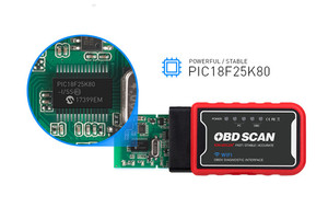 Wifi obd2スキャナーELM327V1.5 PIC18F25K80 wifi ATAL ATPPSガソリン車用OBDIIコードリーダーAndroidiosウィンドウ - Product Image 6